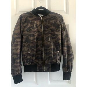 Camo print Bomber Jacket